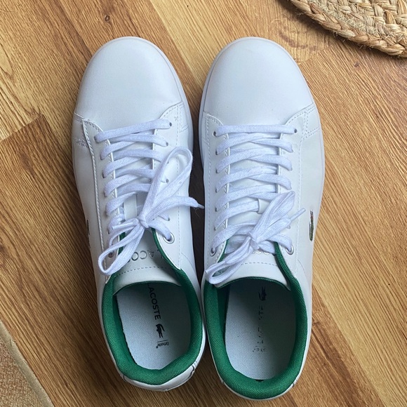 Lacoste White and Green Sneakers - Picture 5 of 8